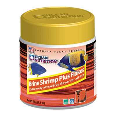 Ocean Nutrition Brine Shrimp Plus Flake | High-Protein Tropical Fish Food