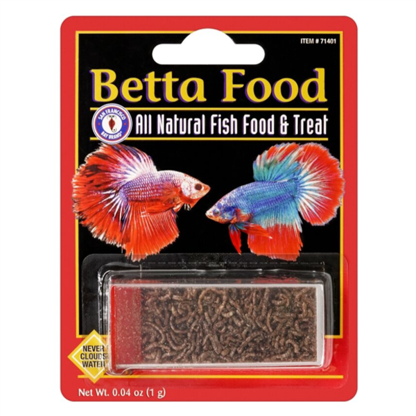 SFBB freeze-dried bloodworms betta food 1g vial
