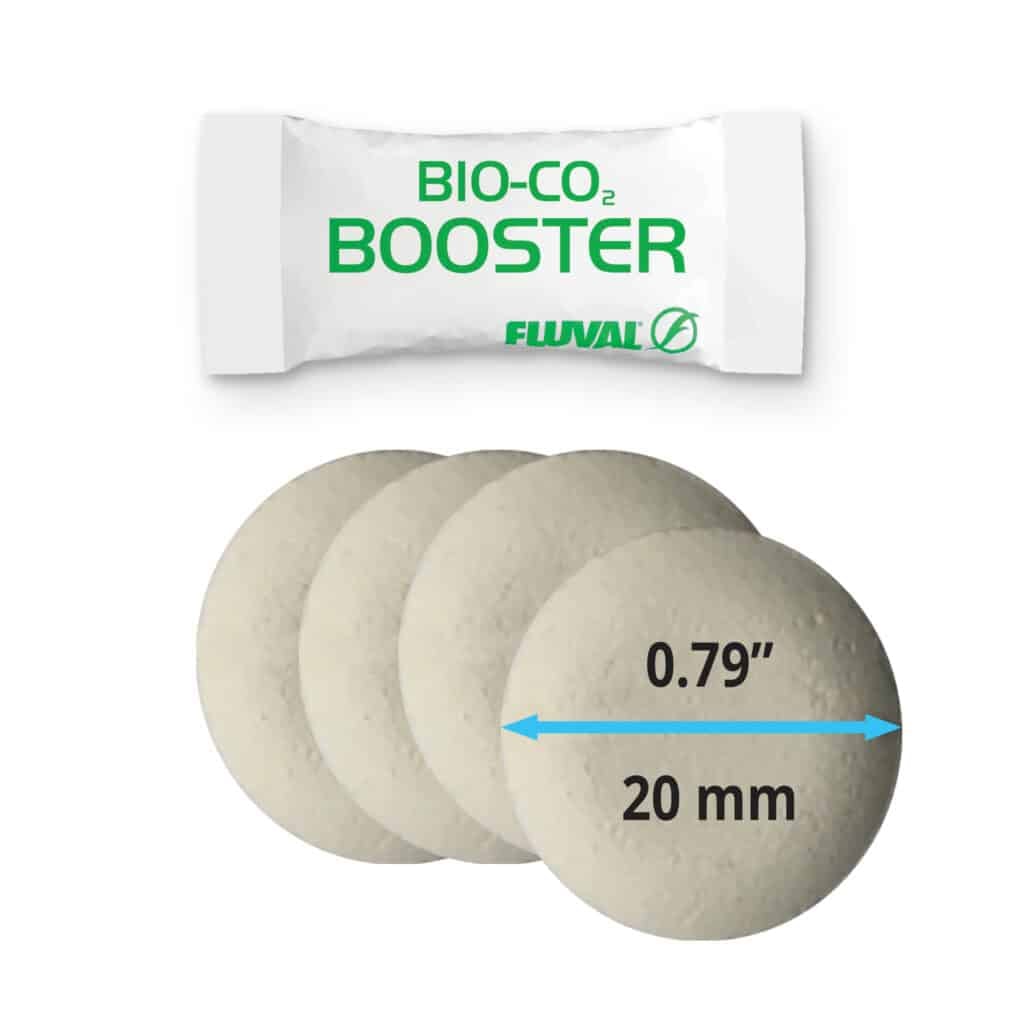 Fluval Bio-CO2 Booster tablets, round 20 mm nutrient tablets that feed the fermentation