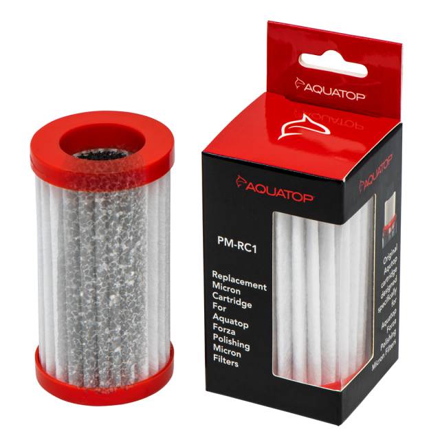Aquatop Forza Replacement Micron Cartridge PM-RC1 - carbon-infused replacement cartridge for PM-300 and PM-500 filters