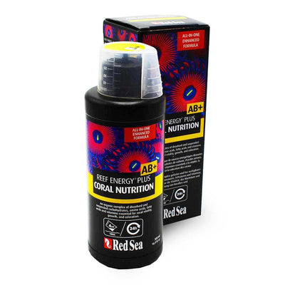 Red Sea Reef Energy AB+ Plus 500mL coral food bottle and box saltwater reef nutrition