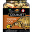 Zoo Med Gourmet Tortoise Food 7.5 oz jar, high fiber pellets with dried carrots, sweet potato, and hibiscus