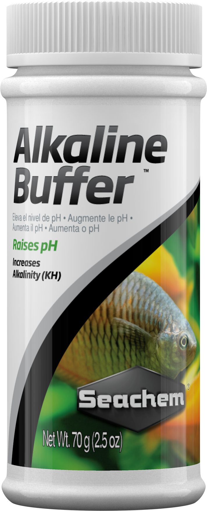 Seachem Alkaline Buffer non-phosphate pH and KH buffer for freshwater aquariums, 70 g jar