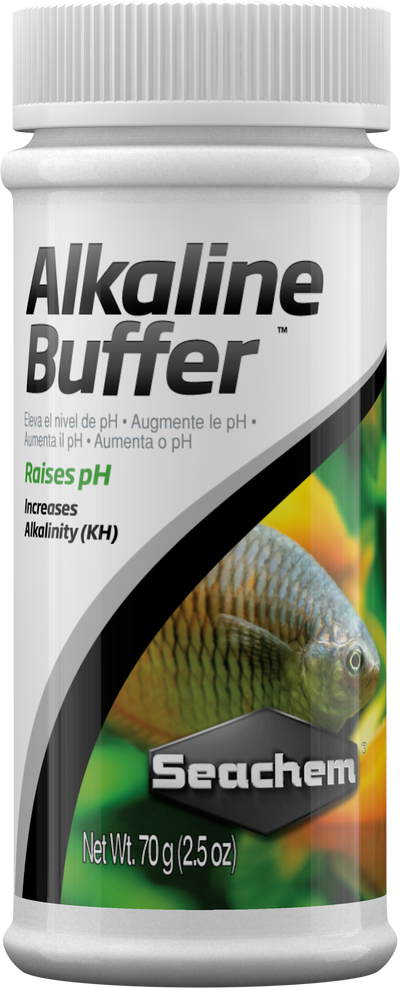 Seachem Alkaline Buffer non-phosphate pH and KH buffer for freshwater aquariums, 70 g jar