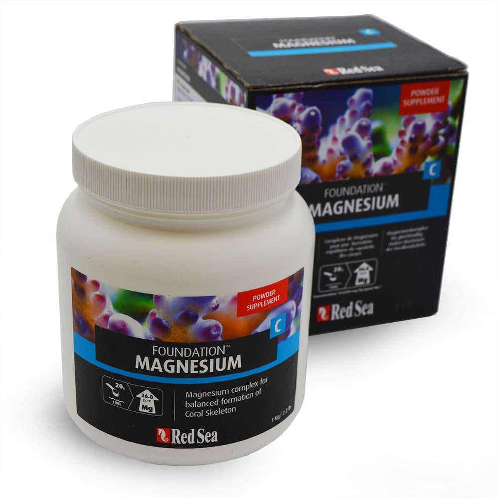 Red Sea Foundation C Magnesium Powder 1 KG - reef tank magnesium supplement for coral skeleton balance