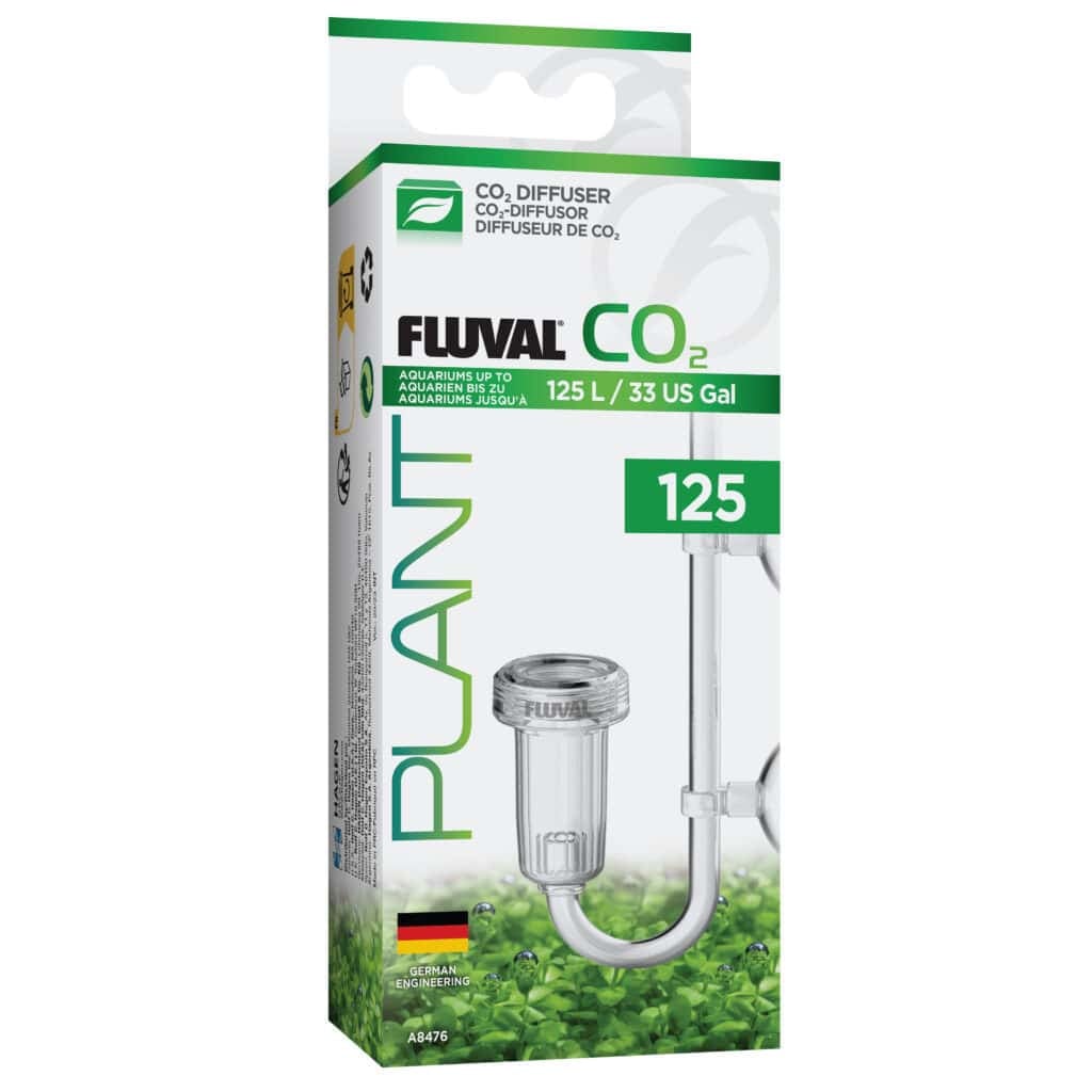 Fluval CO2 Diffuser 125 retail box, ceramic disc CO2 diffuser for planted aquariums up to 125 L (33 US gallons)