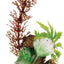 Marina Decor Wood Ornament with tall red and green artificial plants on a molded driftwood base for a freshwater aquarium
