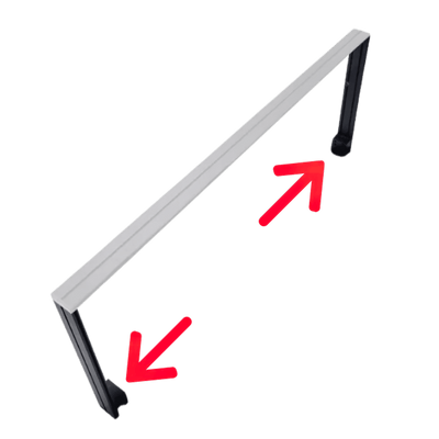 Dalua Side Rail Mounts, tank-side brackets that hold an aquarium light rail above the water