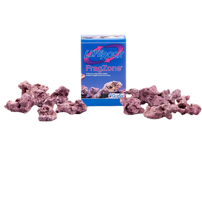 CaribSea LifeRock Fragzone 2.25 lb bag - pre-shaped pink aragonite rock pieces for mounting saltwater coral frags