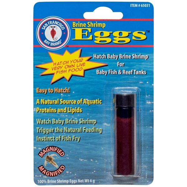 SFBB Brine Shrimp Eggs 6 gram vial, San Francisco Bay strain cysts