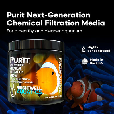 Brightwell Aquatics Purit – Chemical Filtration Media – 250 mL