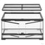 Exo Terra Pro Terrarium front-opening glass reptile enclosure with lockable stainless steel screen top and dual front doors