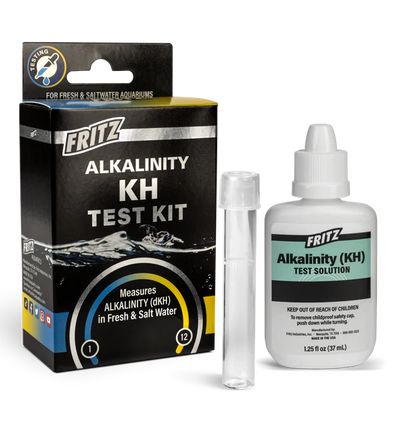 Fritz Alkalinity (KH) Test Kit - liquid dKH titration test for freshwater and saltwater aquariums