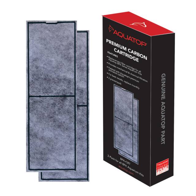 Aquatop Premium Carbon Cartridge replacement filter media with box