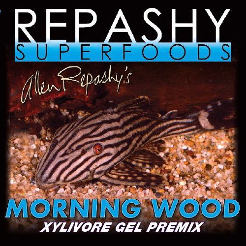 Repashy Morning Wood xylivore gel premix jar for wood-eating plecos