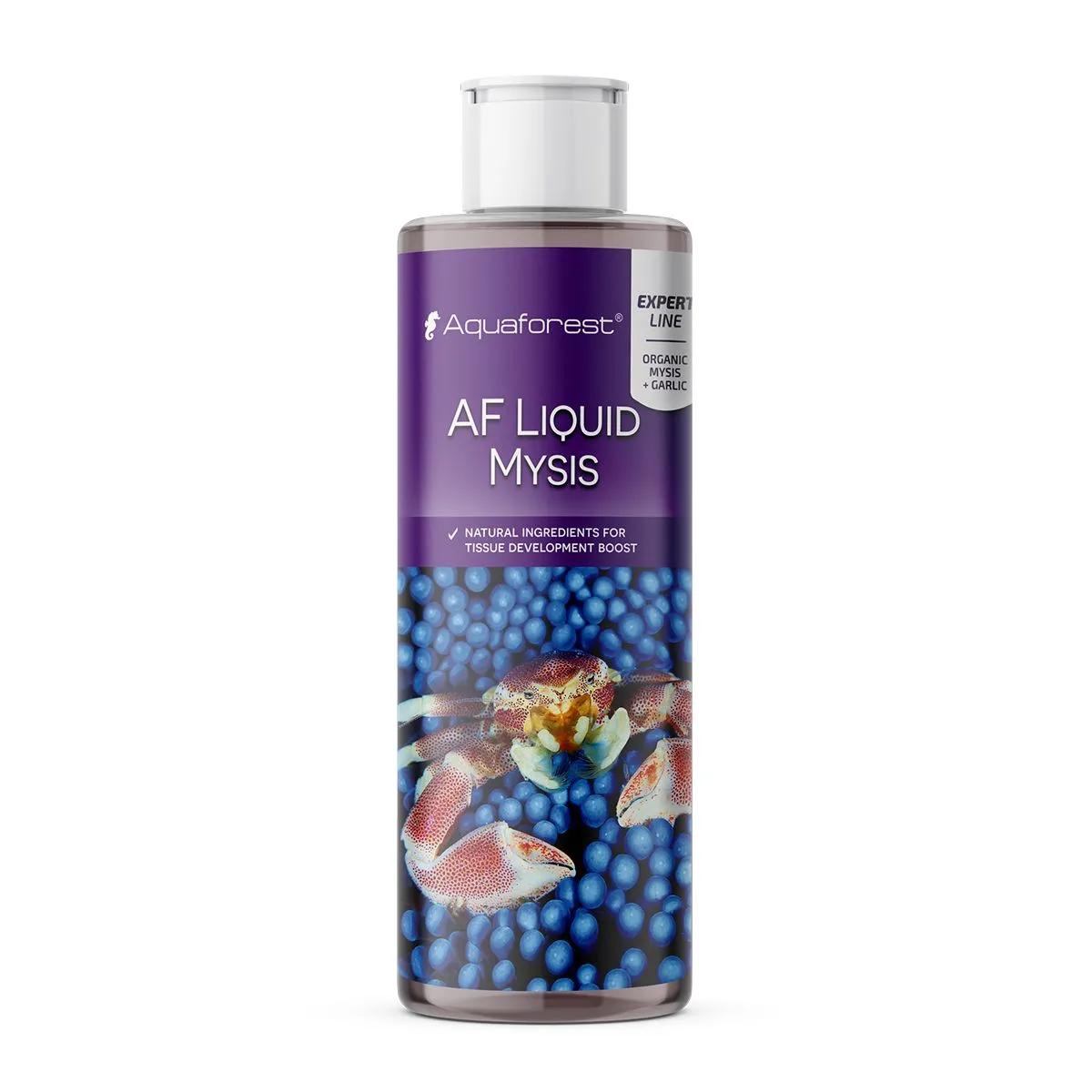 Aquaforest AF Liquid Mysis 250mL bottle, mysis shrimp liquid food for marine fish, LPS corals, and anemones