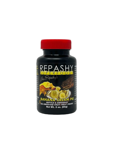 Repashy Banana Cream Pie reptile and amphibian fruit treat premix jar, 3 oz
