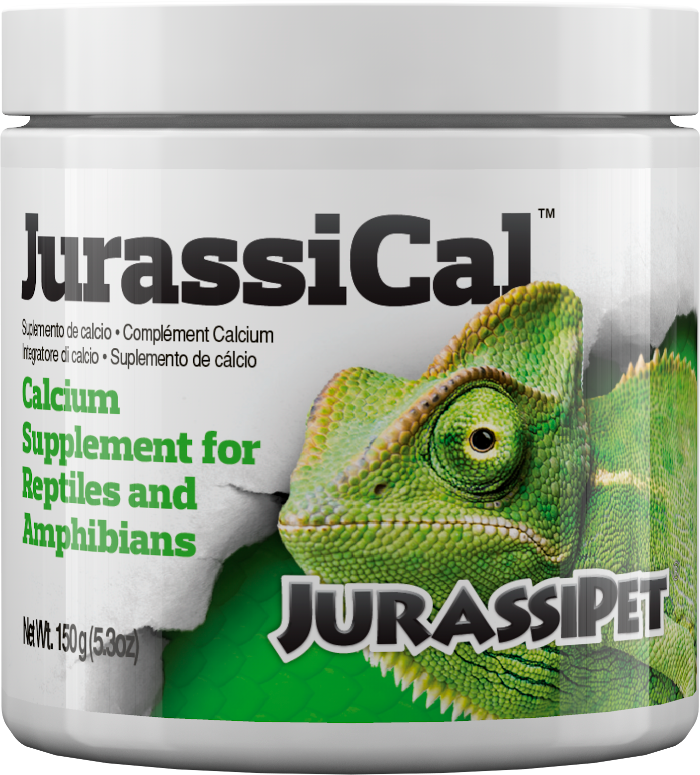 JurassiPet JurassiCal Dry 150 g jar - reptile calcium dusting powder