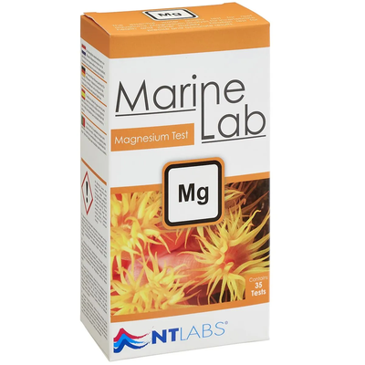 NT Labs Marine Lab Magnesium Test Kit - 35-test reef magnesium titration kit packaging for saltwater aquariums