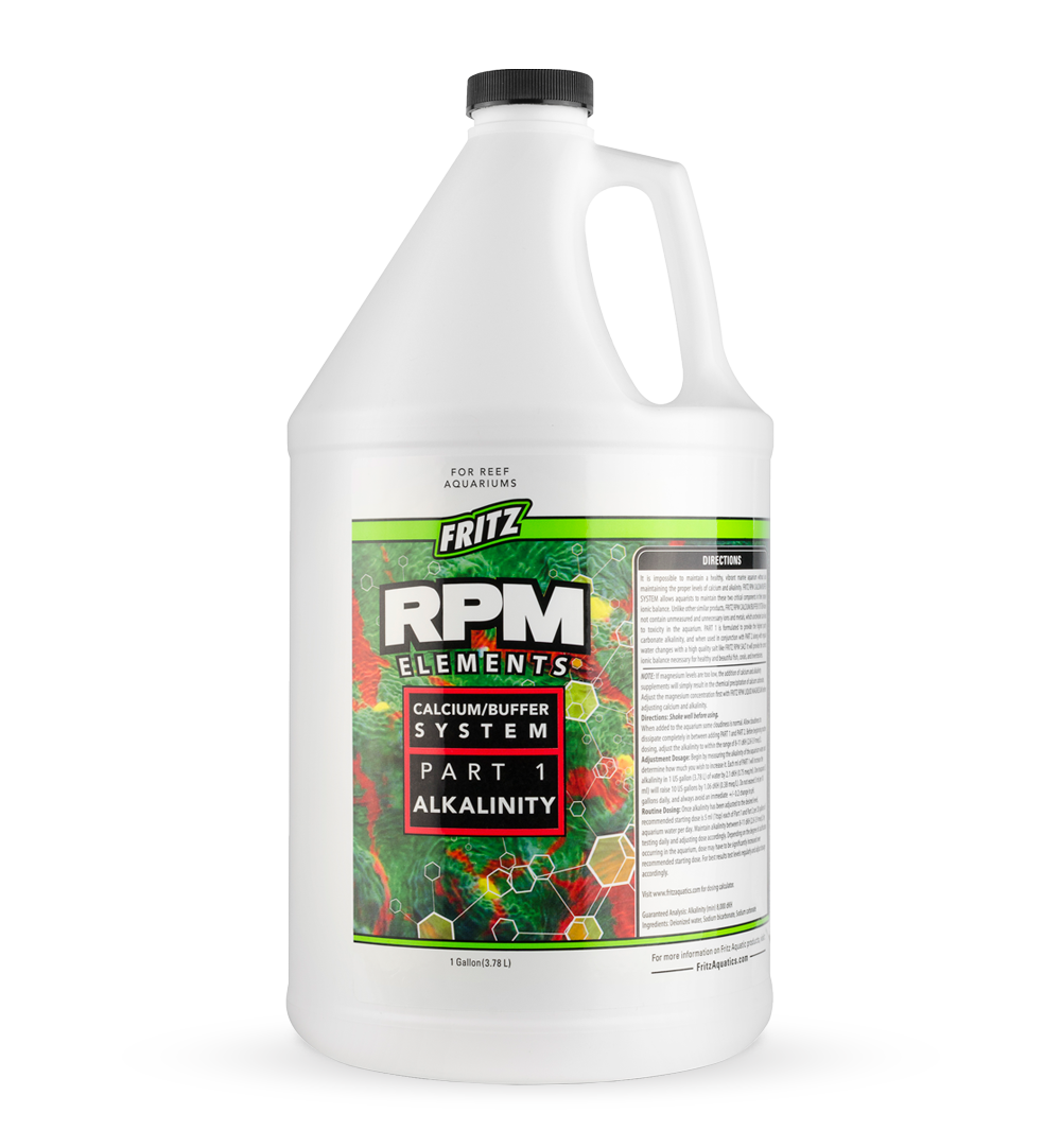 Fritz RPM Liquid PT 1 Alkalinity - 1 Gallon jug for reef aquarium 2-part dosing