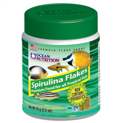 Ocean Nutrition Spirulina Flake Food, spirulina algae fish food for herbivores