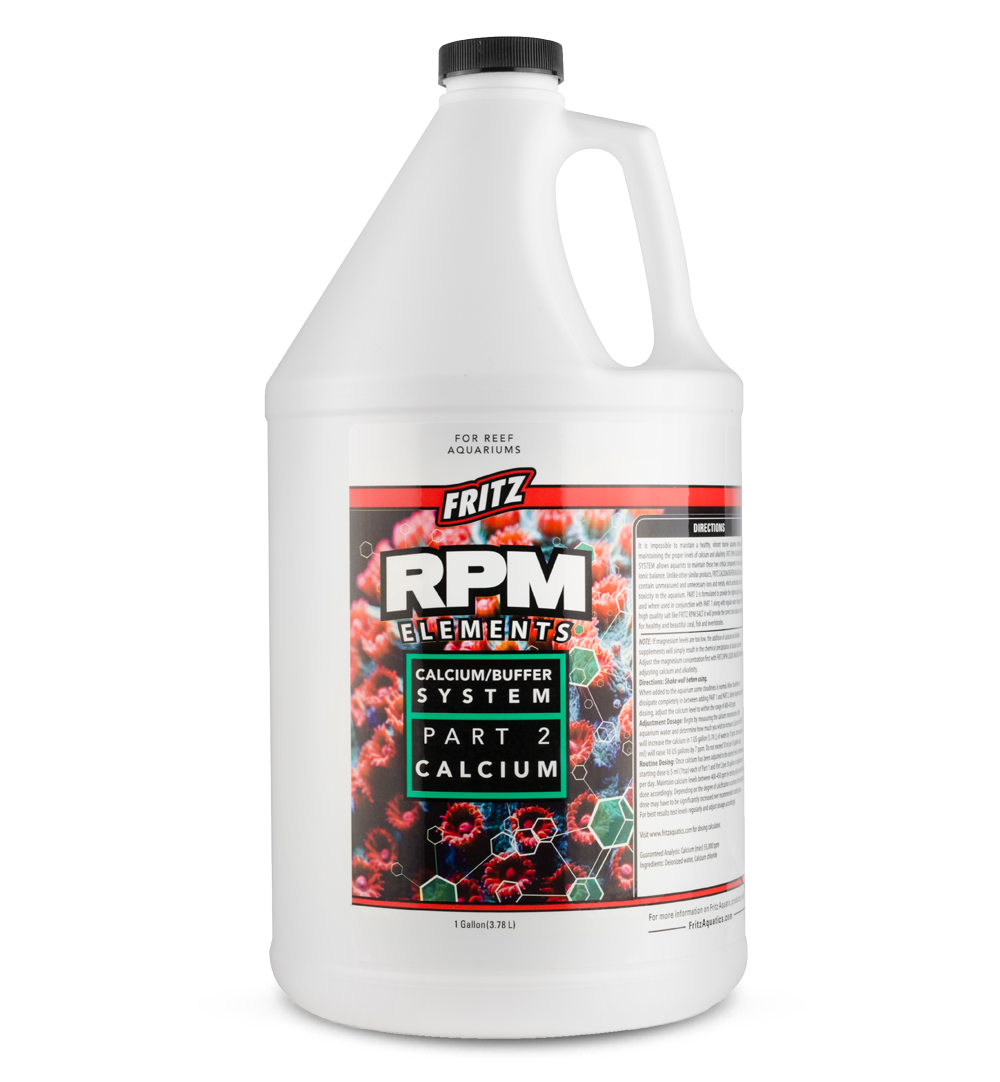 Fritz RPM Liquid PT 2 Calcium - 1 Gallon jug for reef aquarium 2-part dosing