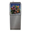 Aquatop Recife ECO reef aquarium with coral on a gray cabinet stand, angled view