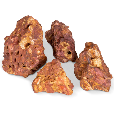 CaribSea Exotica Fire Stone porous red freshwater aquascaping rock