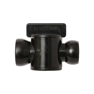 Loc-Line in-line valve, quarter turn flow control for modular aquarium return lines