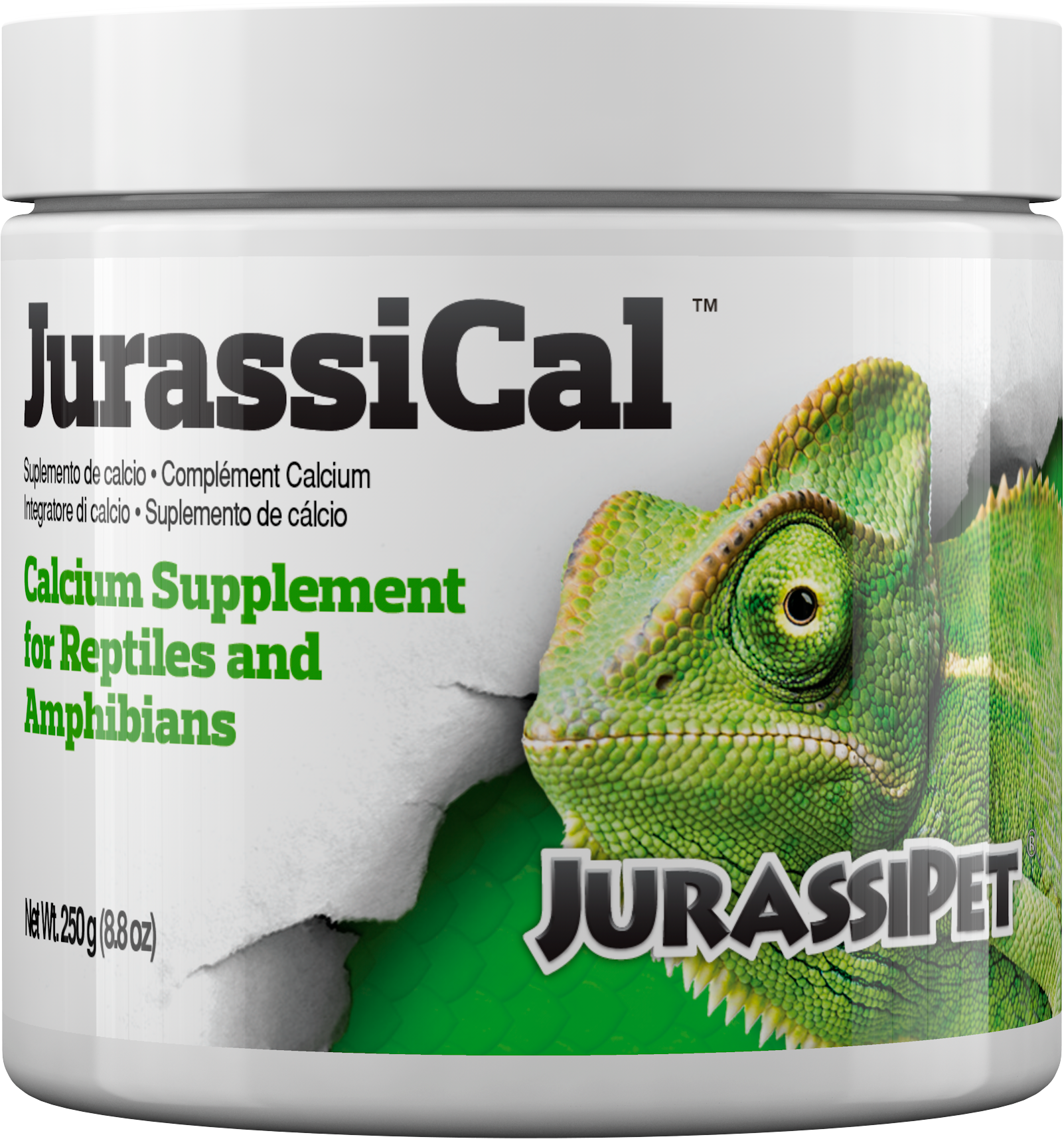 JurassiPet JurassiCal Dry 250 g jar - bulk reptile calcium dusting powder