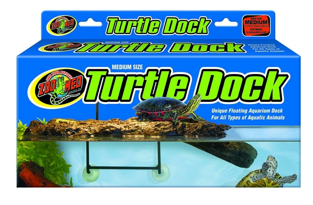 Zoo Med Turtle Dock box, floating self leveling basking dock for aquatic turtles