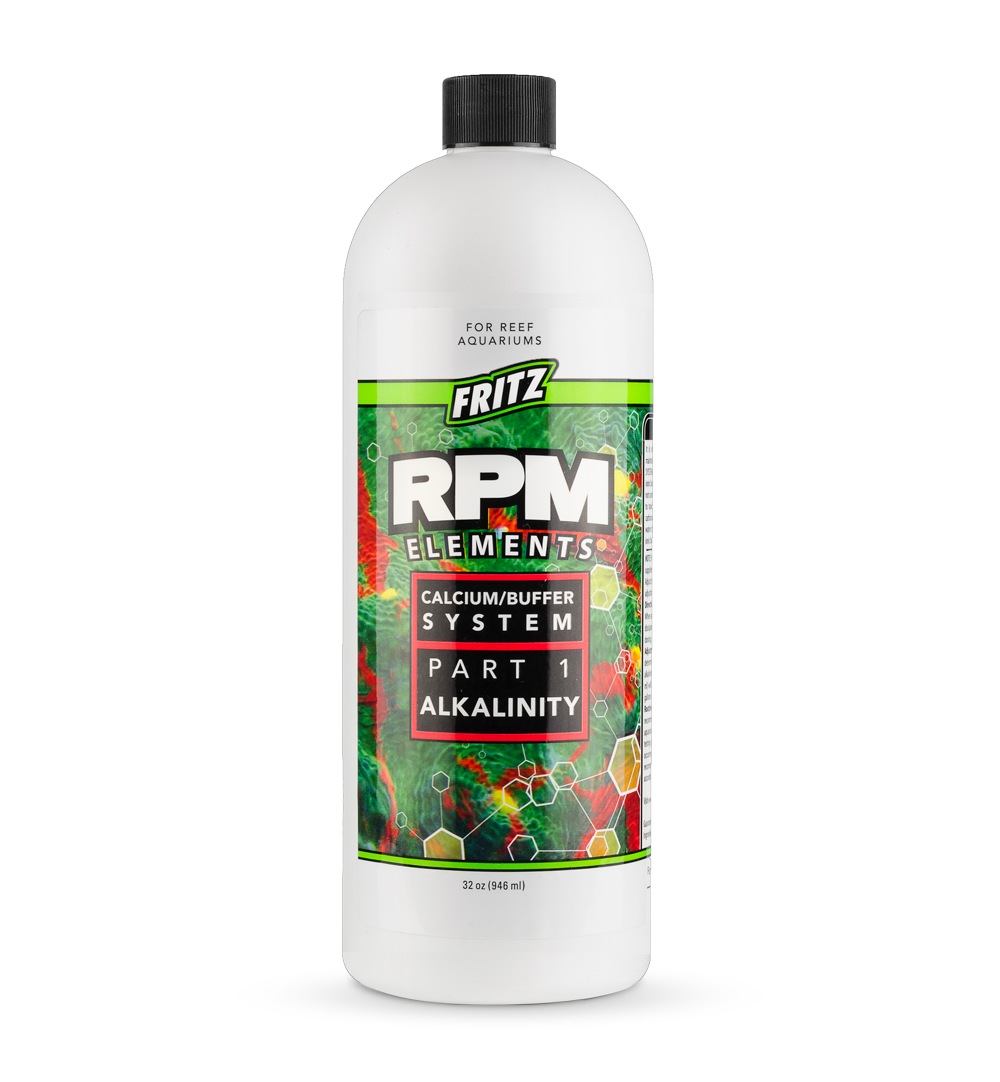 Fritz RPM Liquid PT 1 Alkalinity - 32 oz bottle for reef aquarium 2-part dosing