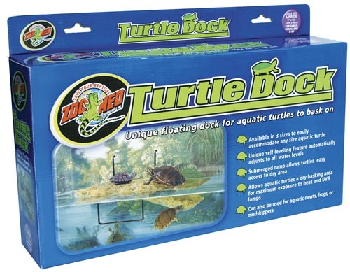 Zoo Med Turtle Dock Large box, floating basking dock for turtle tanks 40 gallons and up