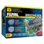 Fluval Hang-On Breeding Box packaging, a clear external hang-on box with air-driven water circulation for breeding fish, isolating fry, and acclimating new arrivals