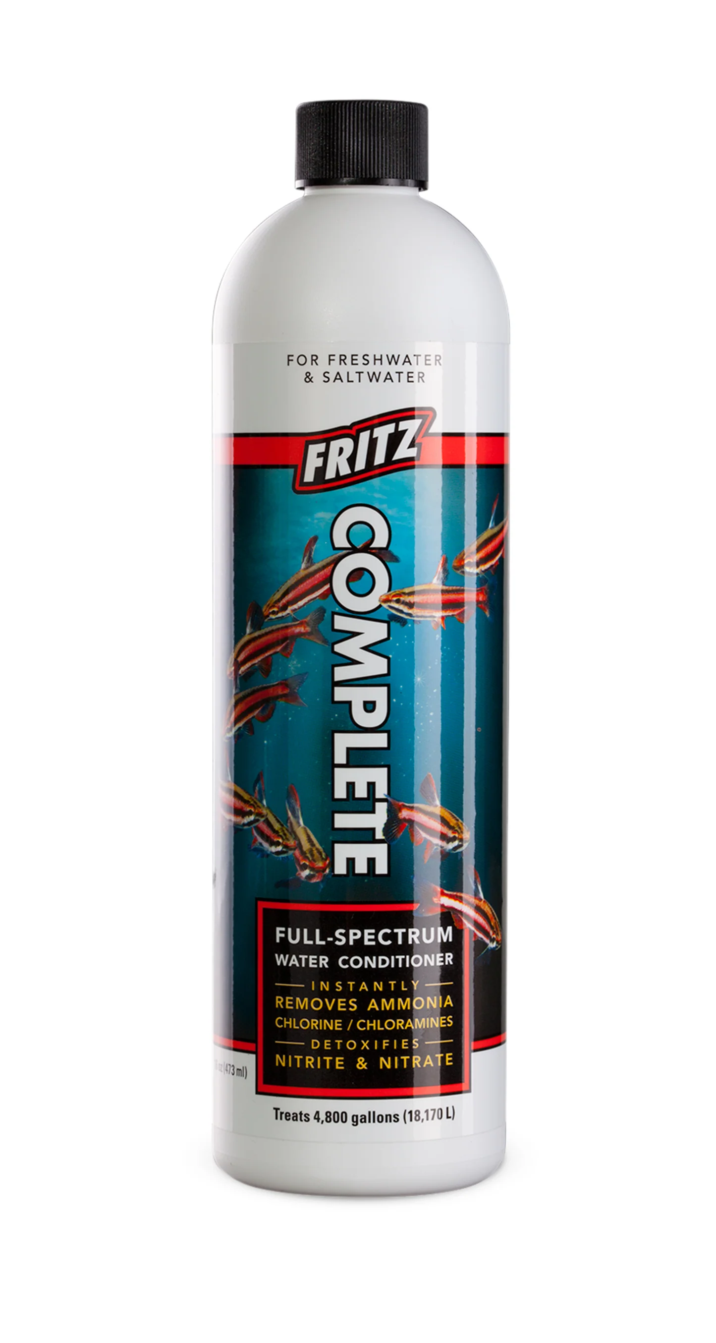 Fritz Complete one-step water conditioner for freshwater and saltwater aquariums - bottle