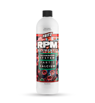 Fritz RPM Liquid PT 2 Calcium - 16 oz bottle for reef aquarium 2-part dosing