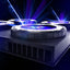 Illumagic X4 reef LED fixture with dramatic blue light beams