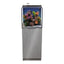 Aquatop Recife ECO reef aquarium stocked with coral on a gray cabinet stand