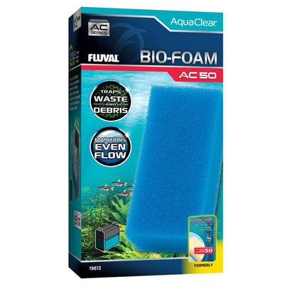 Fluval AquaClear BioFoam AC50 filter insert box, replacement mechanical foam pad for AquaClear 50 hang-on-back aquarium filters