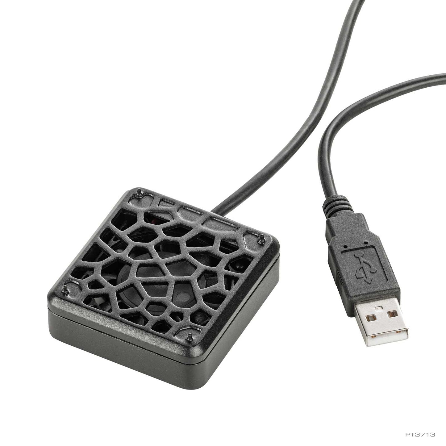 Exo Terra Terrarium Silent Mini Fan with USB-A cable, black hexagonal grille