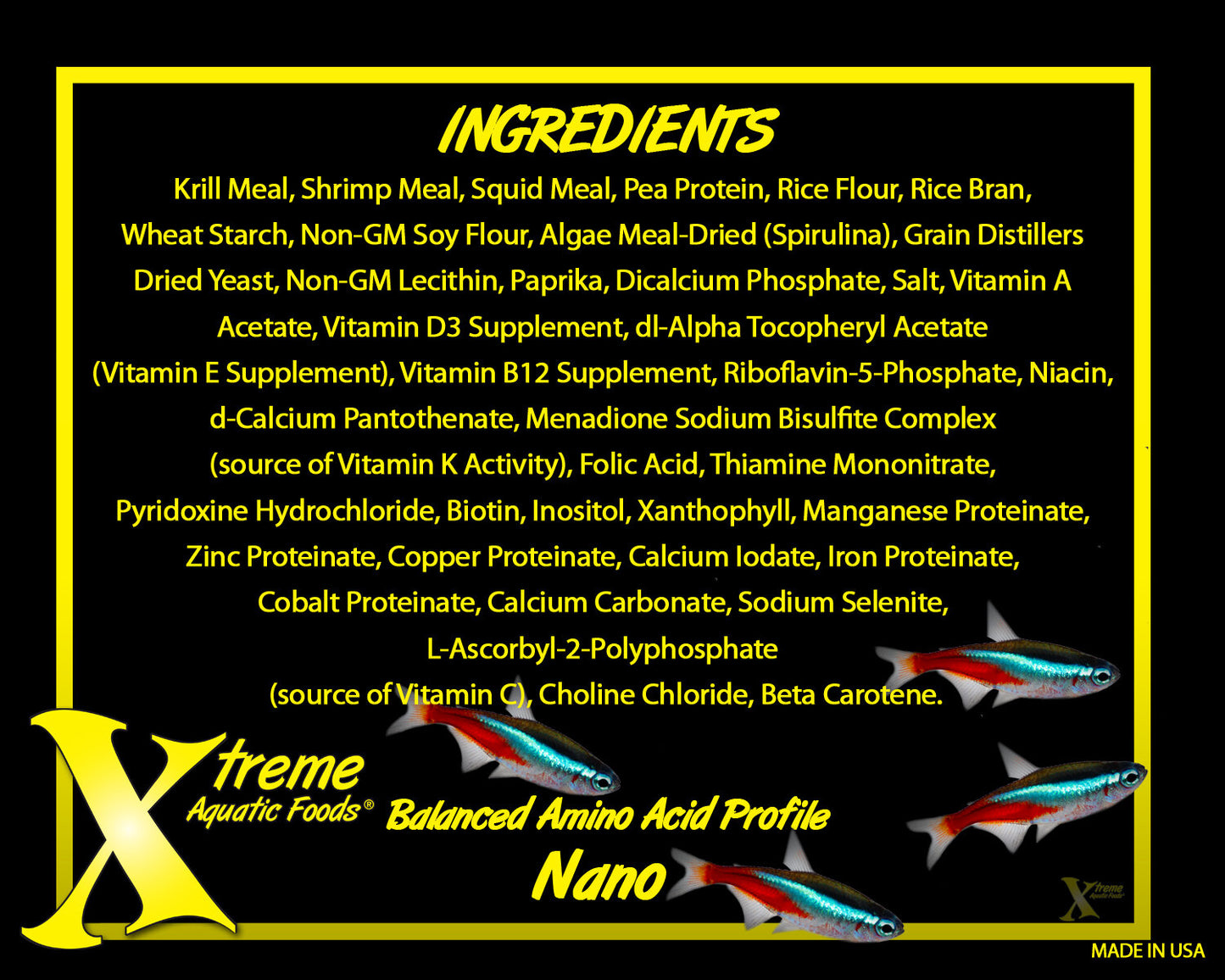 Xtreme Nano Slow-Sinking Pellets