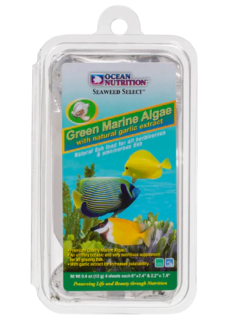 Ocean Nutrition Green Marine Algae dried green seaweed sheets for herbivorous marine and freshwater fish