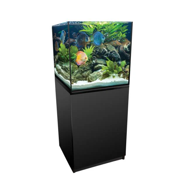 Aquatop Forza 40 gallon cube aquarium kit shown on its stand (stand sold separately)