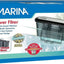 Marina Slim S20 Power Filter box, quiet hang-on-back filter with Bio-Guard filtration and Ceramitek media for freshwater aquariums up to 20 gallons