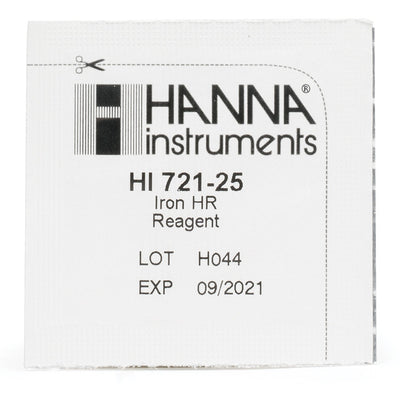 Hanna Instruments HI721-25 / 721-25 | Iron Checker Reagents (25 Tests) | Aquarium Testing