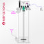 Reef Octopus KS250 Nilson Kalk Reactor cutaway diagram showing bottom input, top output, stirrer shaft and motor
