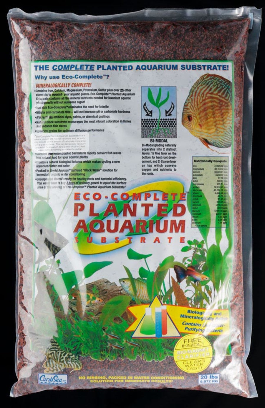 CaribSea Eco-Complete Planted Aquarium Substrate red for live plants