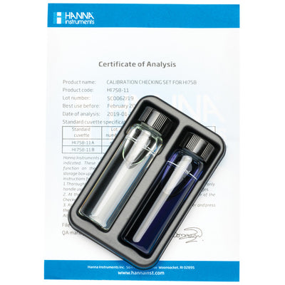 Hanna Instruments HI758-11 / 758-11 | Marine Calcium Checker HC Calibration Check Set | Saltwater