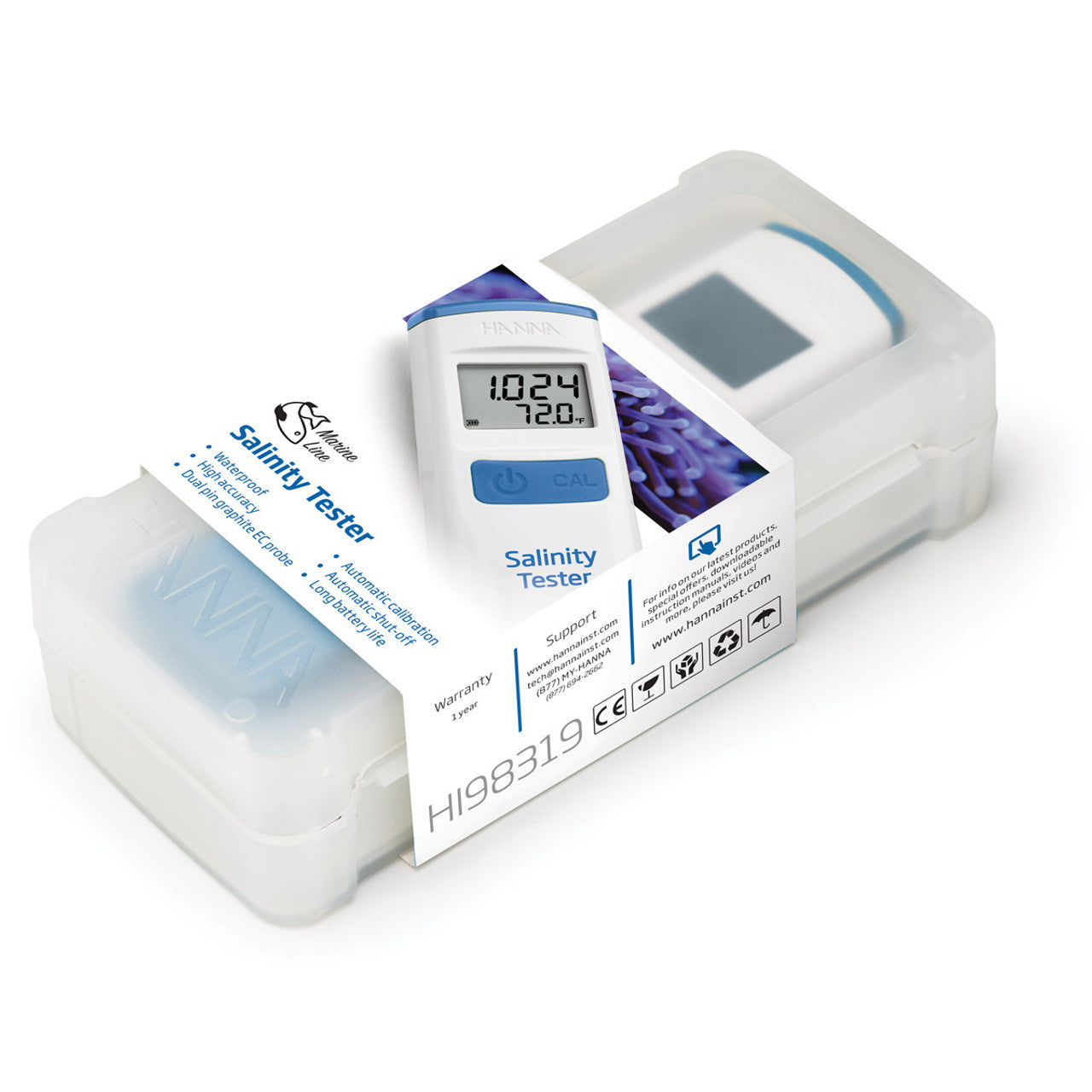 Squeaker Instrument Hanna Instruments 98319 – Marine Salinity & Temperature Tester ...