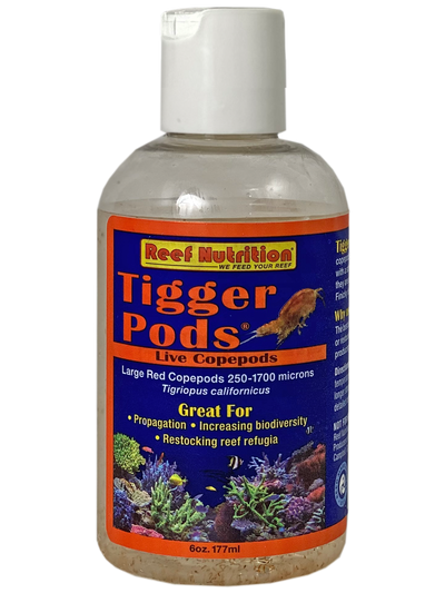 Reef Nutrition Tigger-Pods live Tigriopus copepods bottle